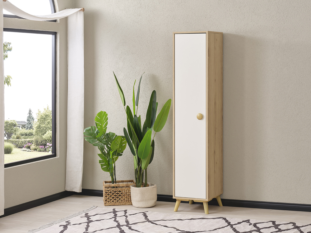 Puzzle Tek Kapaklı Dolap